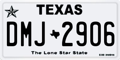 TX license plate DMJ2906