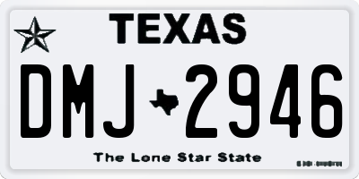 TX license plate DMJ2946