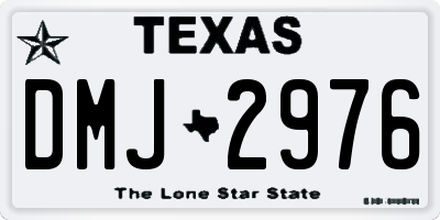 TX license plate DMJ2976