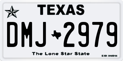 TX license plate DMJ2979