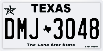 TX license plate DMJ3048