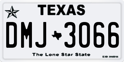 TX license plate DMJ3066