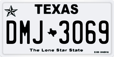 TX license plate DMJ3069
