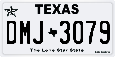 TX license plate DMJ3079