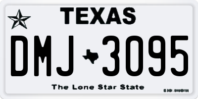 TX license plate DMJ3095