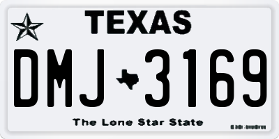 TX license plate DMJ3169