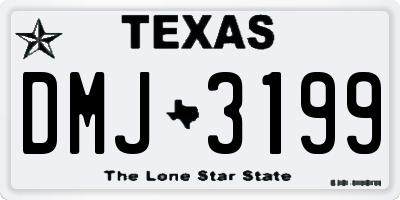 TX license plate DMJ3199
