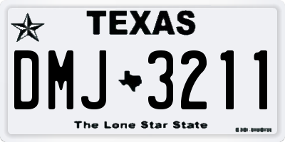 TX license plate DMJ3211