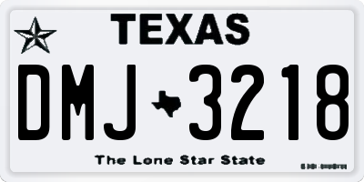 TX license plate DMJ3218