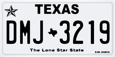 TX license plate DMJ3219