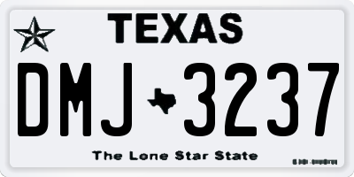 TX license plate DMJ3237