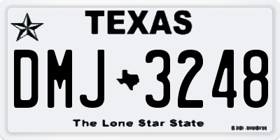 TX license plate DMJ3248