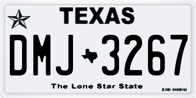 TX license plate DMJ3267