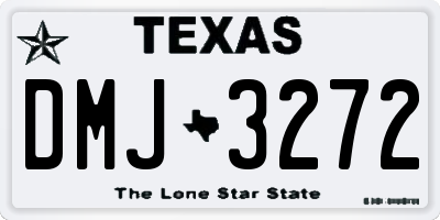 TX license plate DMJ3272
