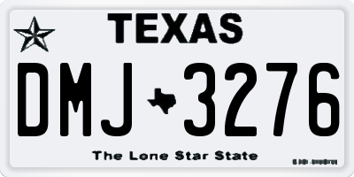 TX license plate DMJ3276