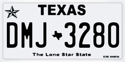 TX license plate DMJ3280