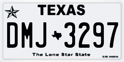 TX license plate DMJ3297