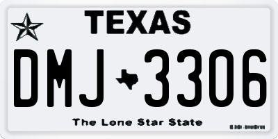 TX license plate DMJ3306