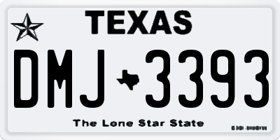 TX license plate DMJ3393