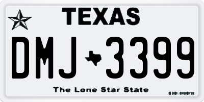 TX license plate DMJ3399