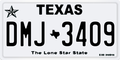 TX license plate DMJ3409