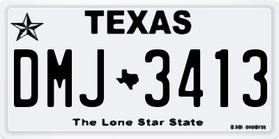 TX license plate DMJ3413