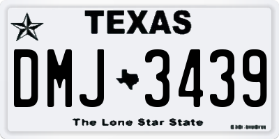 TX license plate DMJ3439