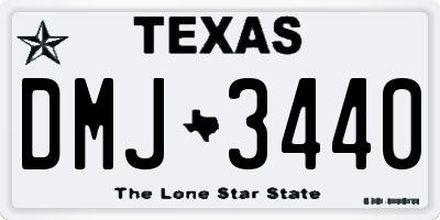 TX license plate DMJ3440