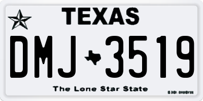 TX license plate DMJ3519