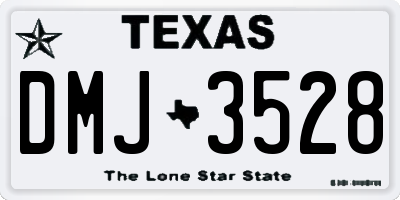 TX license plate DMJ3528