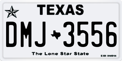 TX license plate DMJ3556
