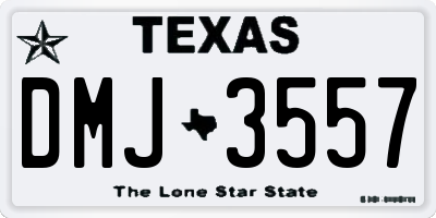 TX license plate DMJ3557