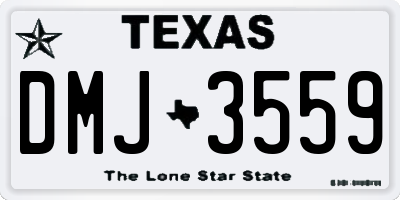 TX license plate DMJ3559