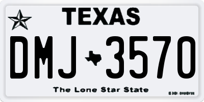 TX license plate DMJ3570