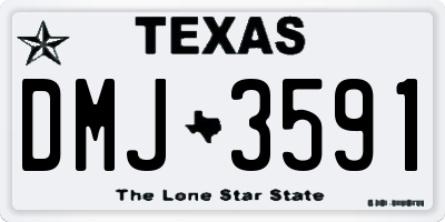 TX license plate DMJ3591