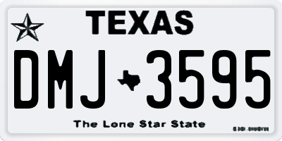 TX license plate DMJ3595