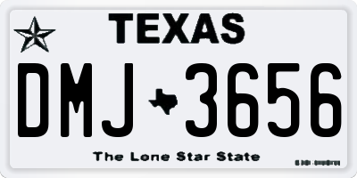 TX license plate DMJ3656