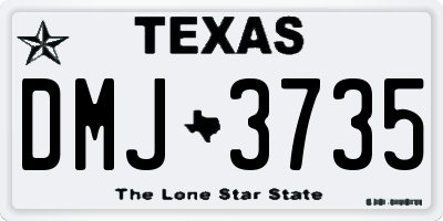 TX license plate DMJ3735