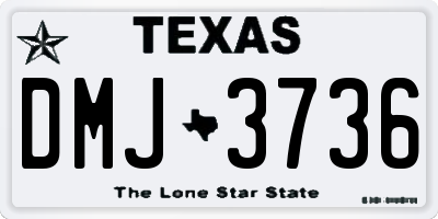TX license plate DMJ3736