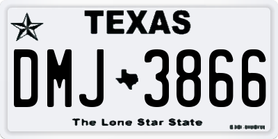 TX license plate DMJ3866