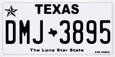 TX license plate DMJ3895