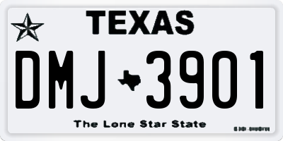 TX license plate DMJ3901