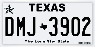TX license plate DMJ3902