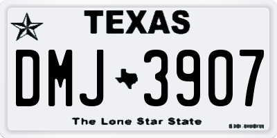 TX license plate DMJ3907