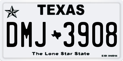 TX license plate DMJ3908