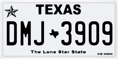 TX license plate DMJ3909