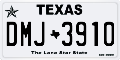 TX license plate DMJ3910