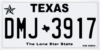 TX license plate DMJ3917