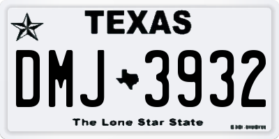 TX license plate DMJ3932