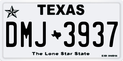 TX license plate DMJ3937
